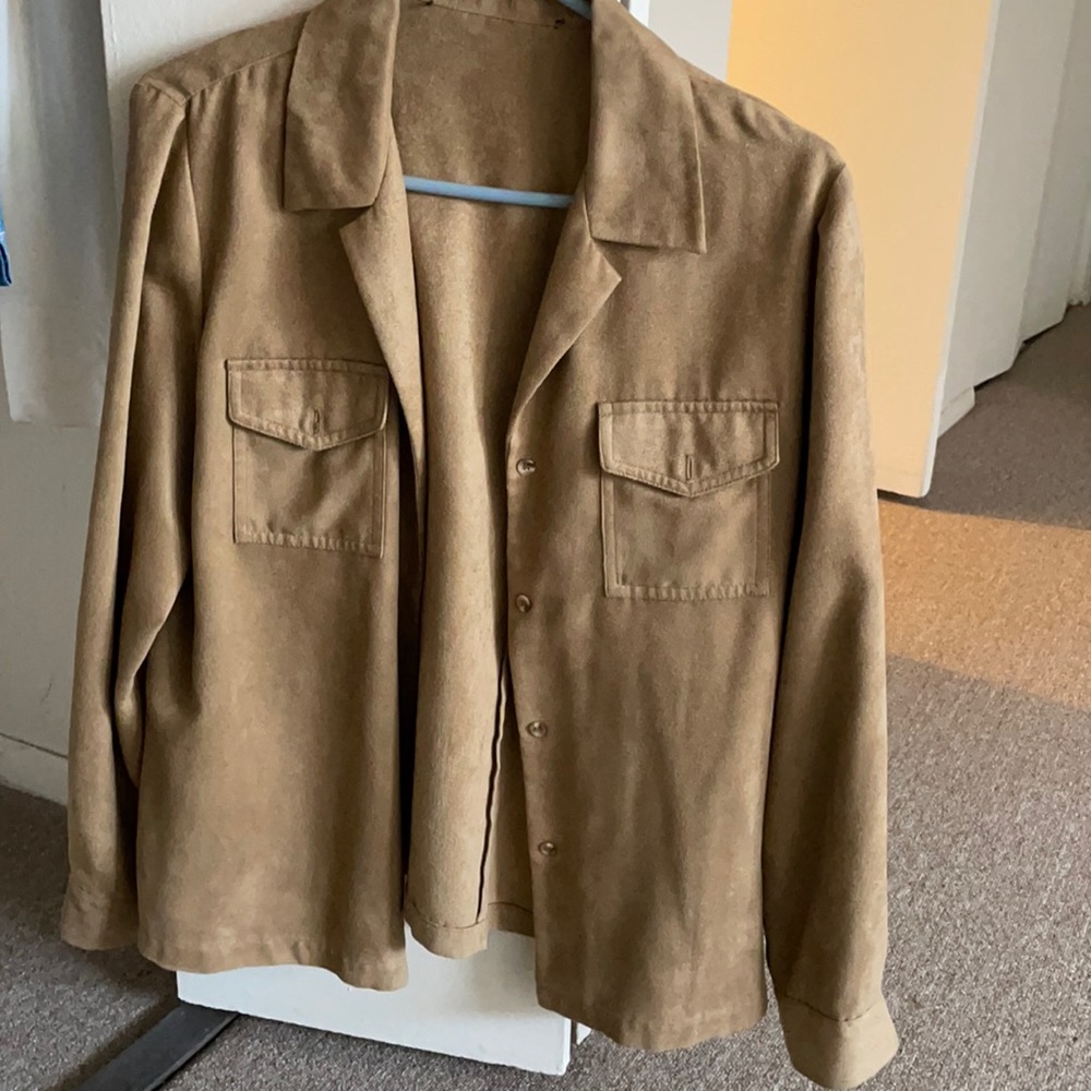 Brown Vintage Suede Shacket